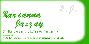 marianna jaszay business card